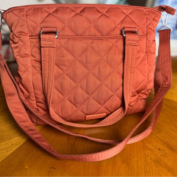 Vera Bradley Quilted Rust Tote Bag/Small Purse - Picture 1 of 10